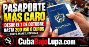 PASAPORTE CUBANO EN EL EXTERIOR COSTARÁ HASTA 200 DÓLARES O EUROS DESDE EL 1 DE OCTUBRE