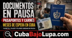 DEMORAS EN PASAPORTES Y CARNÉS DE IDENTIDAD EN CUBA DEJAN A CIUDADANOS CON TRÁMITES Y PLANES EN PAUSA
