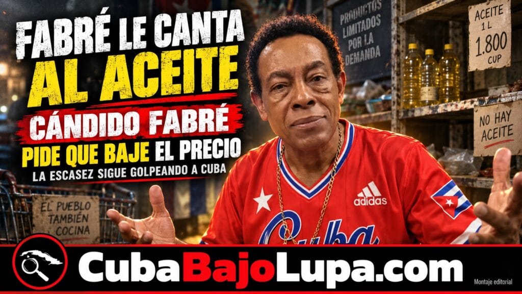 “QUE BAJE EL ACEITE”: CÁNDIDO FABRÉ CANTA SOBRE UNA CRISIS QUE GOLPEA A MILLONES DE CUBANOS