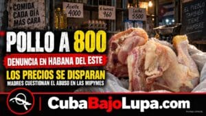“UNA LIBRA DE POLLO, 800 PESOS”: CUBANA DENUNCIA EL GOLPE DE LOS PRECIOS EN LAS MIPYMES DE LA HABANA