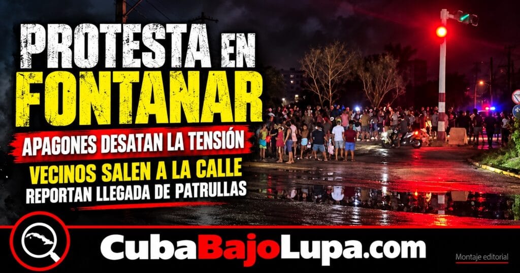 PROTESTA EN FONTANAR POR LOS APAGONES: VECINOS SALIERON A LA AVENIDA DE BOYEROS Y TERMINARON REPRIMIDOS POR LA POLICÍA