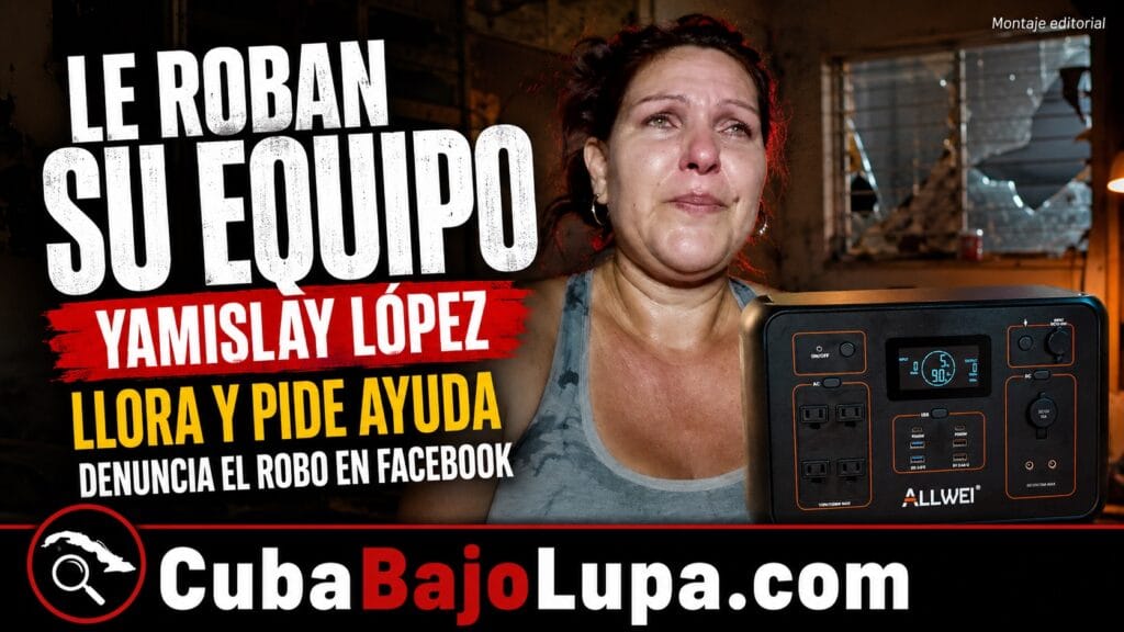 “ERA PARA MIS NIÑOS”: CUBANA DENUNCIA ENTRE LÁGRIMAS QUE LE ROBARON SU ECOFLOW TRAS SALIR DE CASA POR UNOS MINUTOS
