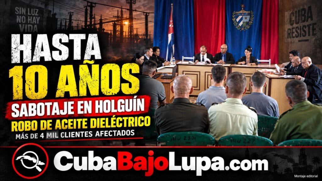 HASTA 10 AÑOS DE PRISIÓN POR ROBAR ACEITE DE UN TRANSFORMADOR EN HOLGUÍN: EL CASO FUE JUZGADO COMO SABOTAJE