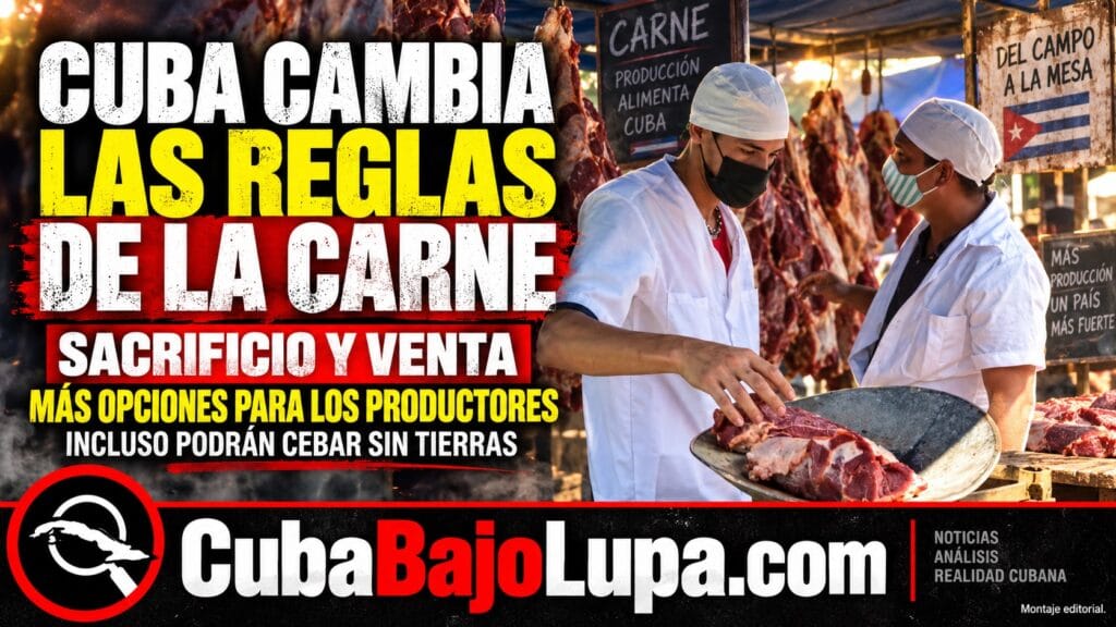 RÉGIMEN CAMBIA LAS REGLAS PARA SACRIFICAR GANADO MAYOR Y VENDER CARNES DE RES