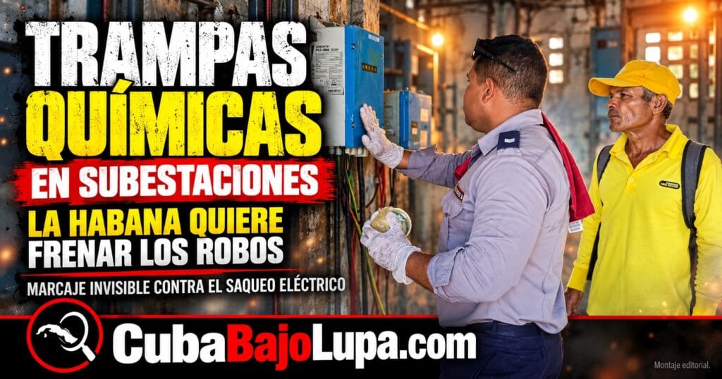 RÉGIMEN RECUERRE EN LA HABANA A “TRAMPAS QUÍMICAS” PARA COMBATIR ROBOS EN SUBESTACIONES ELÉCTRICAS