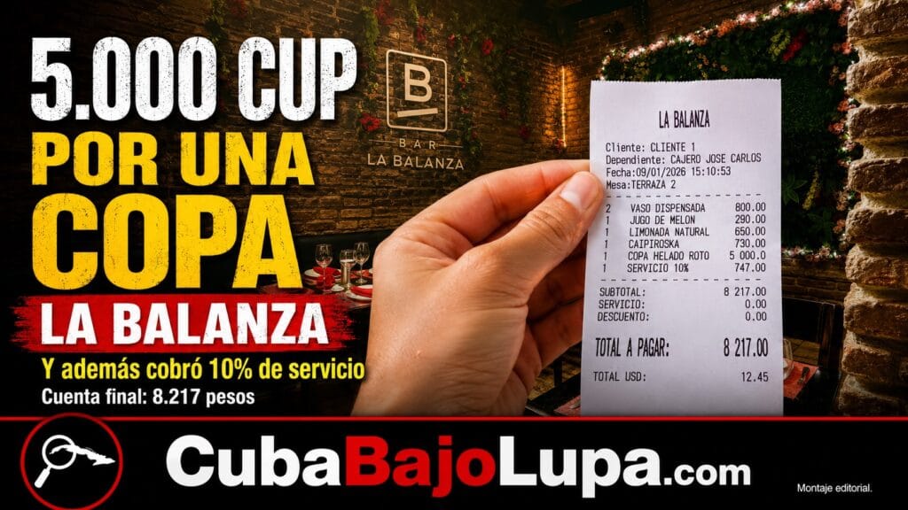CLIENTA DENUNCIA RESTAURANTE EN SANCTI SPÍRITUS QUE LE COBRÓ 5000 PESOS POR UNA COPA ROTA Y ADEMÁS LE APLICÓ 10% DE SERVICIO