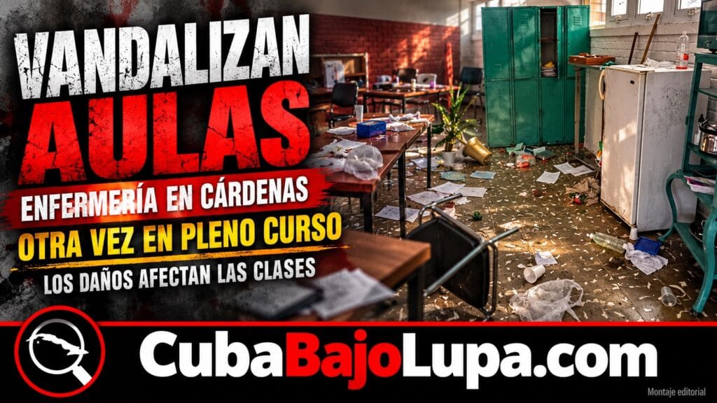 VANDALIZAN OTRA VEZ AULAS DE ENFERMERÍA EN CÁRDENAS EN PLENO CURSO ESCOLAR