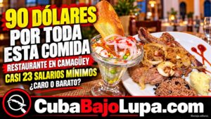 CUBANA GASTA 90 DÓLARES EN UN RESTAURANTE DE CAMAGÜEY Y MUESTRA TODO LO QUE COMIERON: EQUIVALE A CASI 23 SALARIOS MÍNIMOS