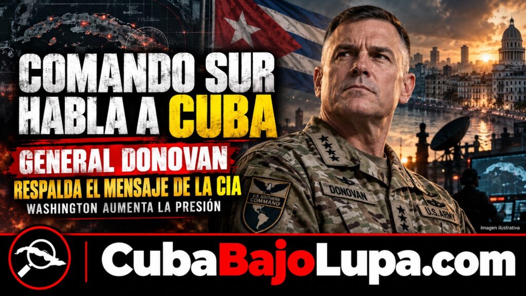 JEFE DEL COMANDO SUR ENVÍA MENSAJE DIRECTO A LOS CUBANOS: “AHORA ES EL MOMENTO”