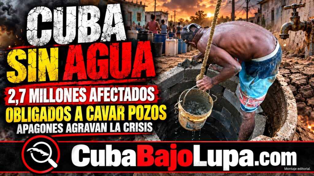 MILES DE FAMILIAS EN CUBA ABREN POZOS ARTESANALES EN SUS PATIOS Y CASAS PARA TENER ALGO DE AGUA POTABLE EN SUS HOGARES
