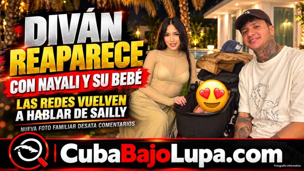 DIVÁN REAPARECE CON SU NUEVA PAREJA Y SU BEBÉ EN MIAMI Y LAS REDES LE RECUERDAN LOS DOS HIJOS PEQUEÑOS QUE TIENE EN CUBA