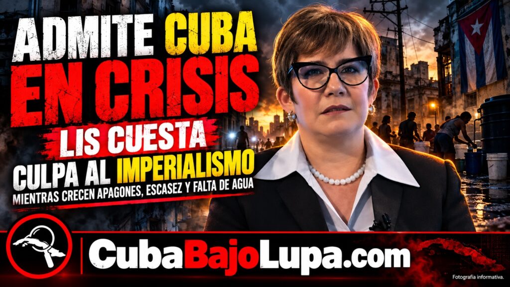 LIS CUESTA APARECE DICIENDO QUE LA CULPA DE QUE MILLONES DE CUBANOS NO TENGA ELECTRICIDAD NI AGUA ES EL «IMPERIALISMO»