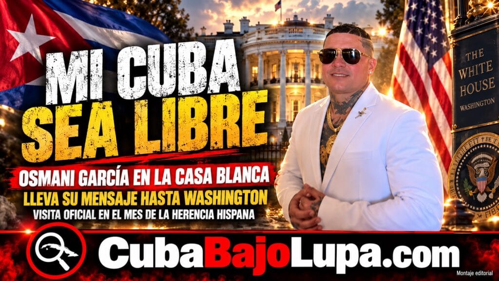 OSMANI GARCÍA VISITA LA CASA BLANCA Y LLEVA SU MENSAJE POR UNA CUBA LIBRE HASTA WASHINGTON