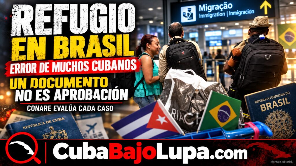 REFUGIO EN BRASIL: ADVIERTEN A CUBANOS SOBRE UN ERROR QUE PUEDE PONER EN RIESGO SU SOLICITUD