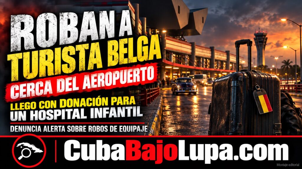 ASALTAN A TURISTA CERCA DEL AEROPUERTO DE LA HABANA: LLEGÓ CON DONACIONES PARA UN HOSPITAL INFANTIL Y LE ROBARON SU EQUIPAJE