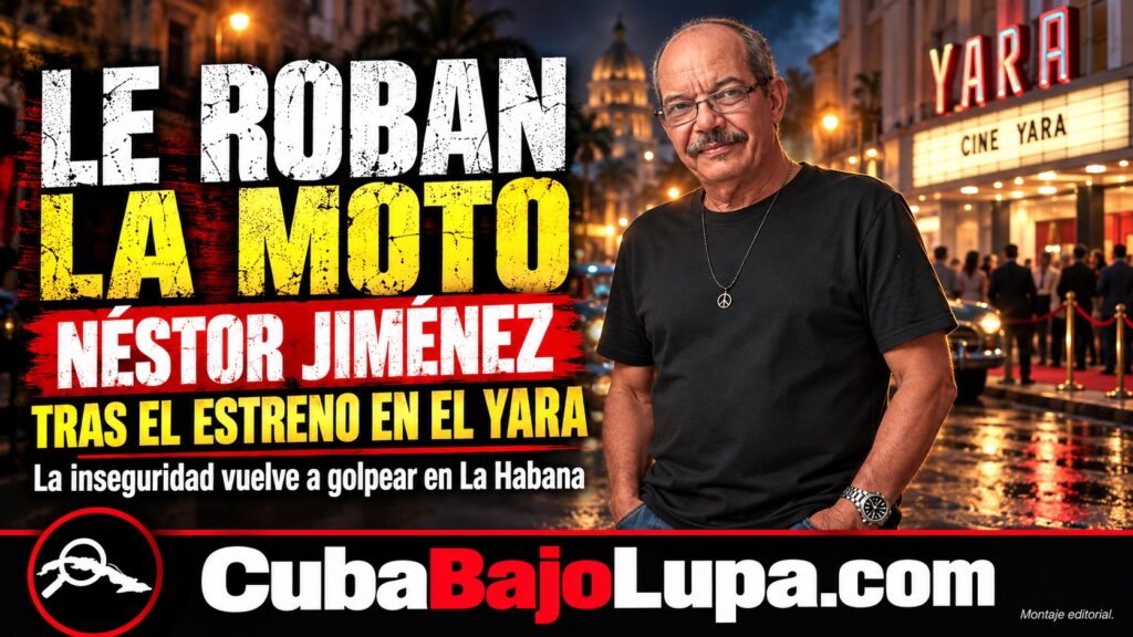 ROBAN LA MOTO AL ACTOR CUBANO NÉSTOR JIMÉNEZ TRAS EL ESTRENO DE «NEURÓTICA ANÓNIMA» EN LA HABANA