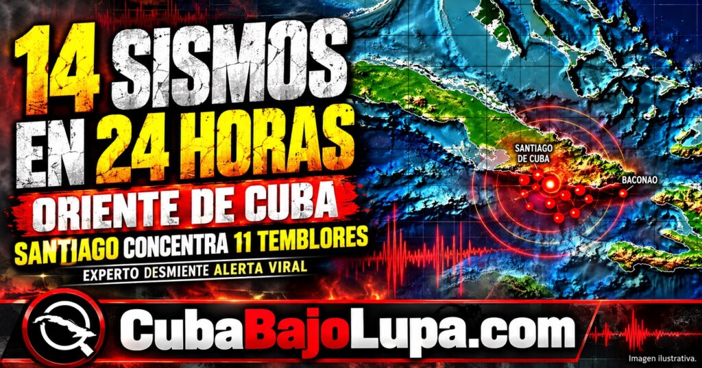 REGISTRAN 14 SISMOS EN EL ORIENTE DE CUBA EN 24 HORAS: SANTIAGO CONCENTRA 11 TEMBLORES Y EXPERTO DESMIENTE ALERTA DE TERREMOTO