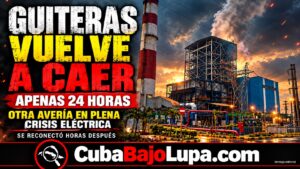 TERMOELÉCTRICA GUITERAS SALIÓ DEL SEN TRAS APENAS 24 HORAS DE SERVICIO Y EL RÉGIMEN HABLA DE «CAUSAS DESCONOCIDAS»