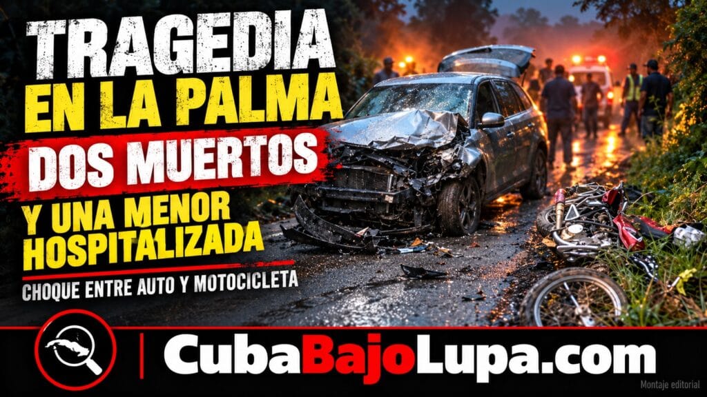 DOS ADULTOS MAYORES MUEREN EN ACCIDENTE EN PINAR DEL RÍO Y UNA MENOR TERMINA HOSPITALIZADA