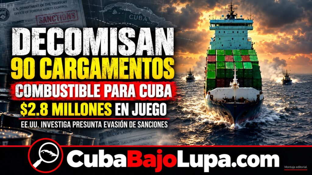 ESTADOS UNIDOS REVELA QUE HA DETENIDO CASI 90 ENVÍOS FANTASMAS DE COMBUSTIBLE A CUBA VALORADOS EN 2.8 MILLONES DE DÓLARES