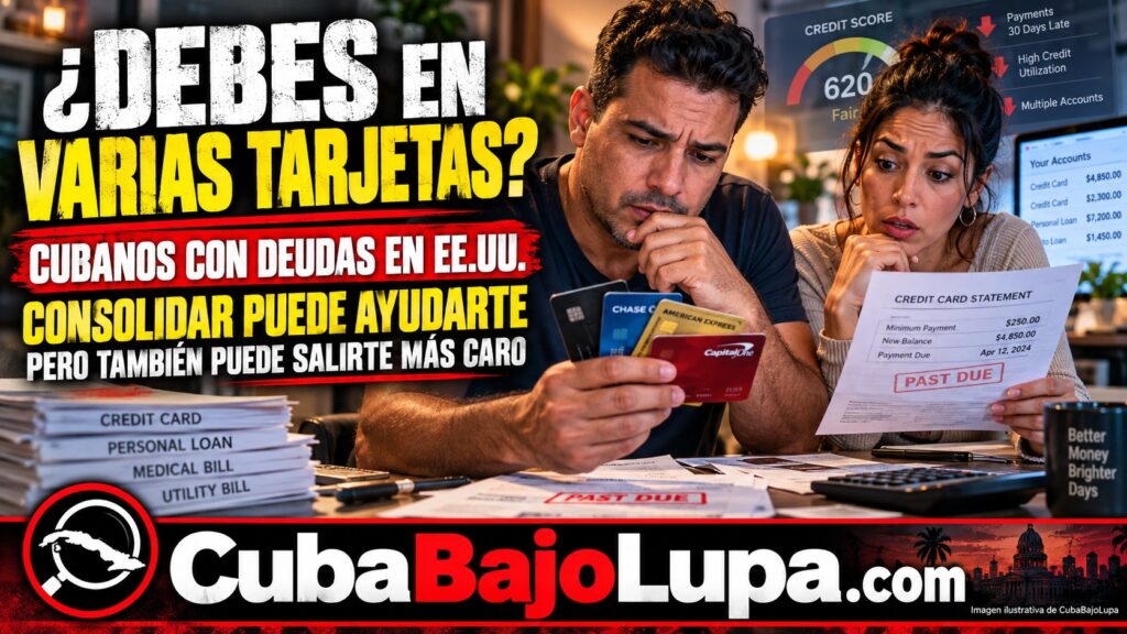 CONSOLIDACIÓN DE DEUDAS PARA CUBANOS EN EE.UU.: CUÁNDO JUNTAR TUS TARJETAS EN UN SOLO PAGO PUEDE AYUDARTE Y CUÁNDO TE HUNDE MÁS