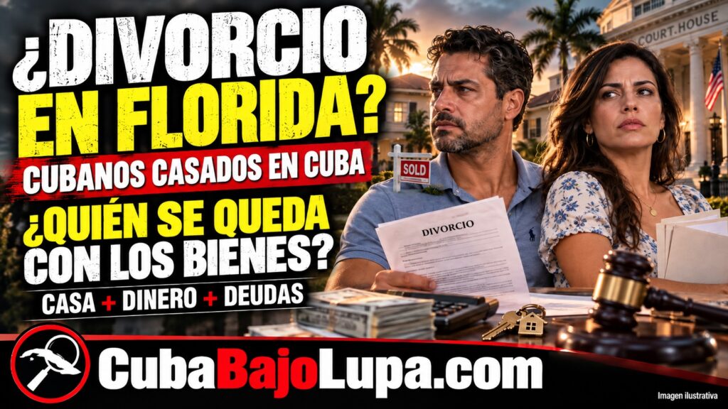 TE CASASTE EN CUBA Y AHORA VIVES EN FLORIDA: CÓMO FUNCIONA EL DIVORCIO Y QUÉ PASA CON LA CASA, EL DINERO Y LAS DEUDAS