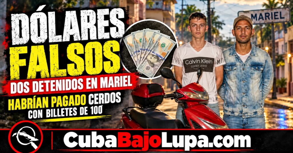 DENUNCIAN EN MARIEL A DOS HOMBRES POR ESTAFA CON BILLETES FALSOS DE 100 DÓLARES