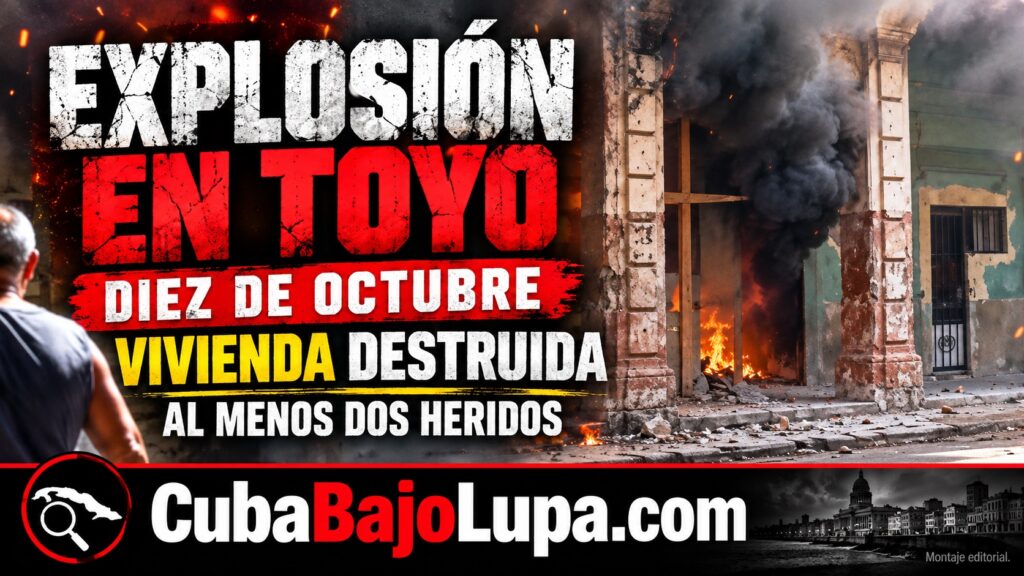 EXPLOSIÓN EN LA ESQUINA DE TOYO DESTRUYE UNA VIVIENDA Y DEJA AL MENOS DOS HERIDOS EN LA HABANA