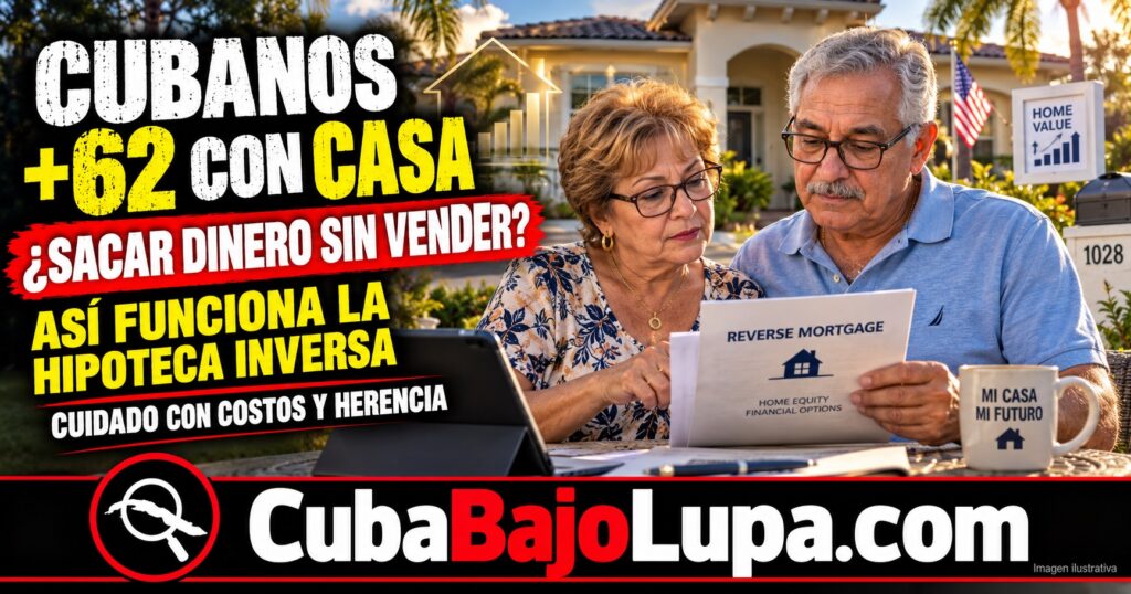 HIPOTECA INVERSA PARA CUBANOS MAYORES DE 62 AÑOS: CÓMO RECIBIR DINERO DE TU CASA Y QUÉ RIESGOS DEBES ENTENDER ANTES DE FIRMAR