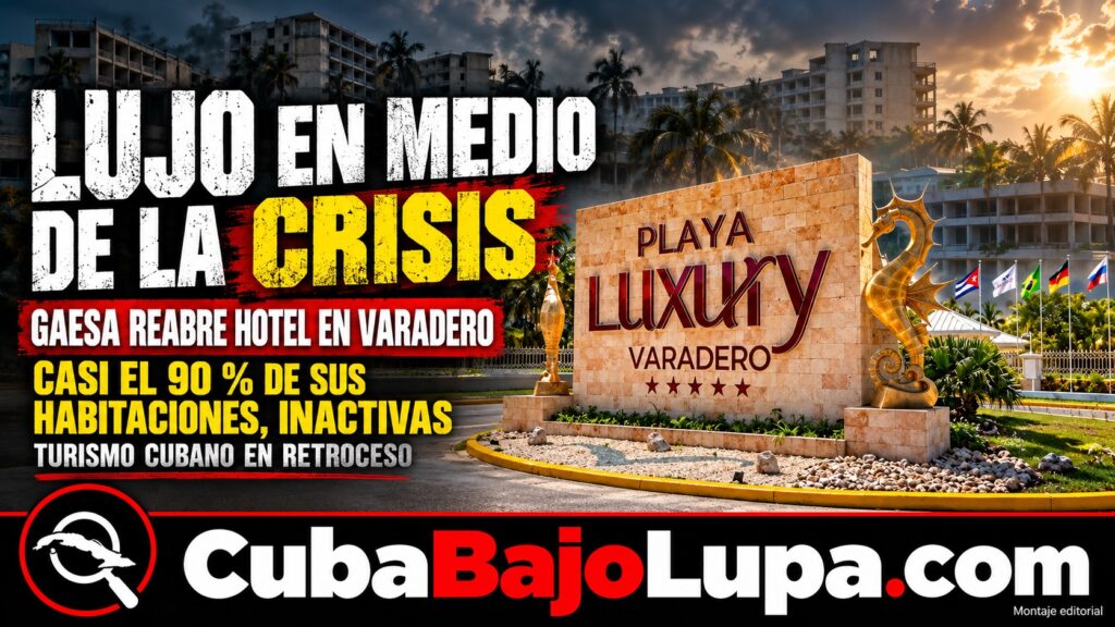 GAESA ANUNCIA LA APERTURA DE UN NUEVO HOTEL DE ALTO LUJO EN VARADERO CUANDO EL PAÍS ESTÁ EN CRISIS Y SIN TURISTAS
