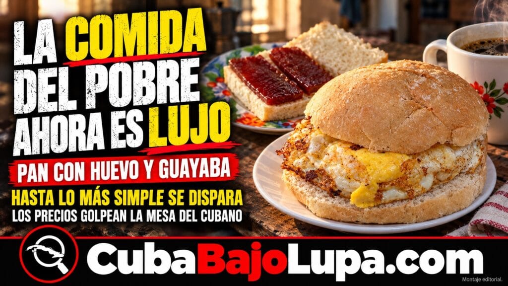 “LA COMIDA DEL POBRE” SE CONVIERTE EN LUJO EN CUBA: PAN CON GUAYABA, HUEVOS Y HASTA UN REFRESCO GOLPEAN EL BOLSILLO
