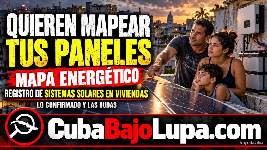 GOBIERNO CUBANO PREPARA UN MAPA ENERGÉTICO QUE INCLUYE LOS PANELES SOLARES INSTALADOS EN VIVIENDAS