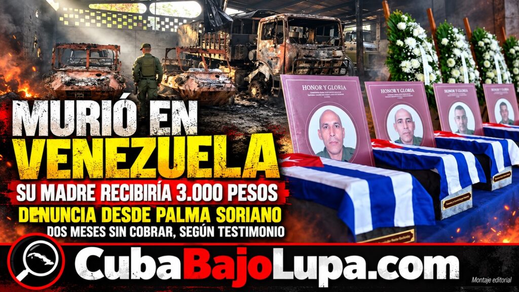 MADRE DE MILITAR CUBANO MUERTO DURANTE CAPTURA DE MADURO EN VENEZUELA REVELA QUE EL RÉGIMEN SOLO LES DA 3000 PESOS DE PENSIÓN