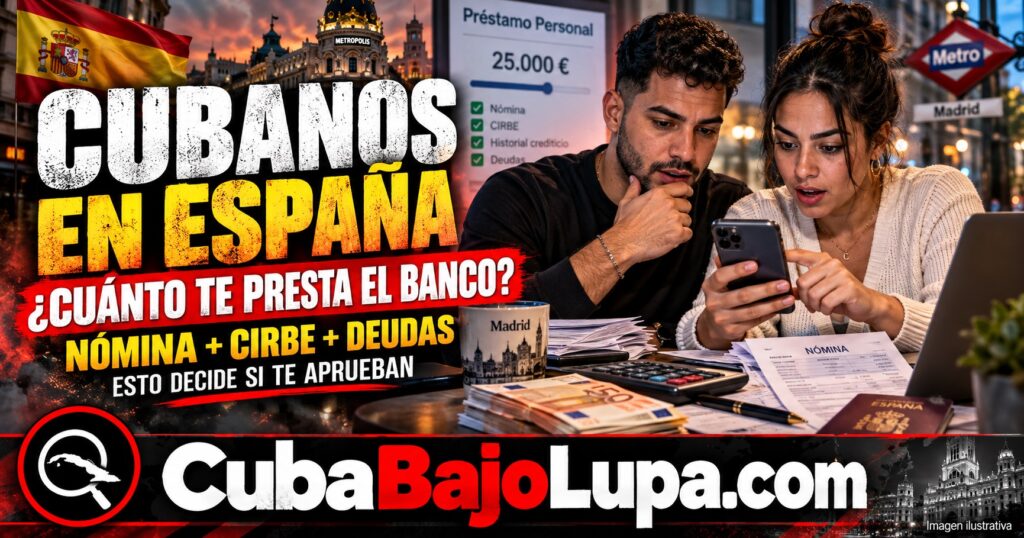 PRÉSTAMOS PERSONALES EN ESPAÑA PARA CUBANOS: CUÁNTO TE PUEDEN PRESTAR Y QUÉ MIRAN LOS BANCOS ANTES DE APROBARTE