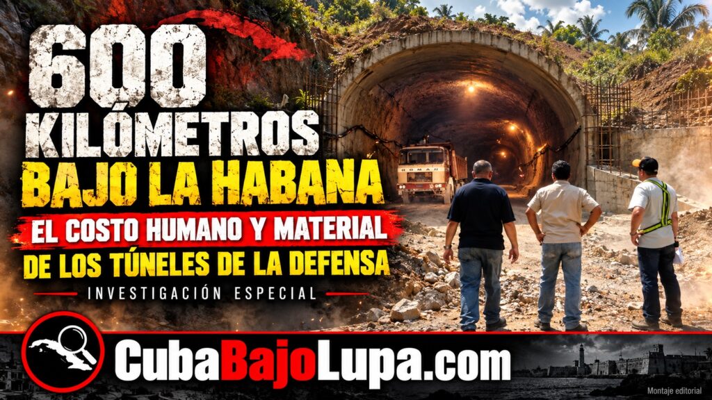 600 KILÓMETROS BAJO LA HABANA: EL COSTO HUMANO Y MATERIAL DE LOS TÚNELES DE LA DEFENSA